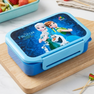 frozen theme kids lunch box with cutlery set