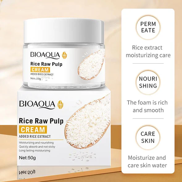 Bioaqua Rice Raw Pulp Moisturizing Face Cream Bioaqua Rice Raw Pulp Moisturizing Face Cream
