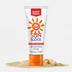 golden pearl sun block spf 60 lightening brightening sunscreen high protection daily use formula 01