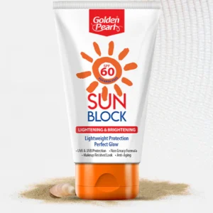 golden pearl sun block spf 60 lightening brightening sunscreen high protection daily use formula 02